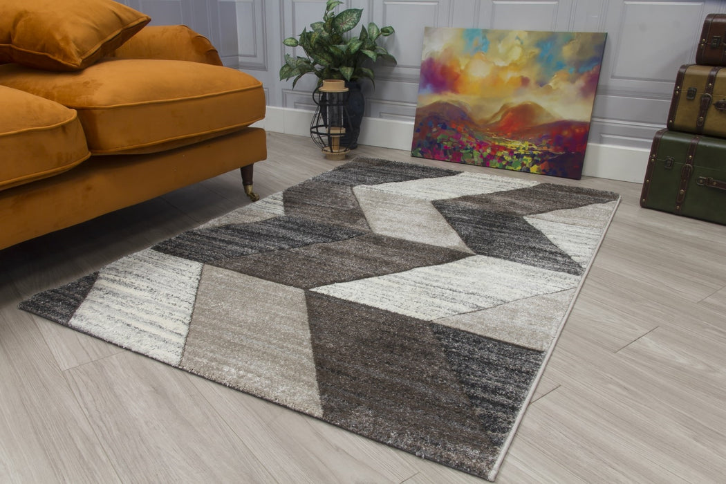 Greige Chevron Rug - Impulse