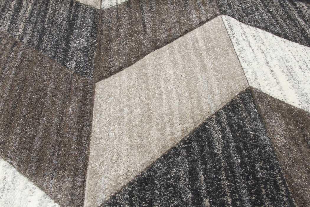 Greige Chevron Rug - Impulse