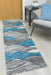 Impulse Waves Runner Rug - Grey / Teal