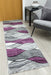 Impulse Waves Runner Rug - Grey / Purple