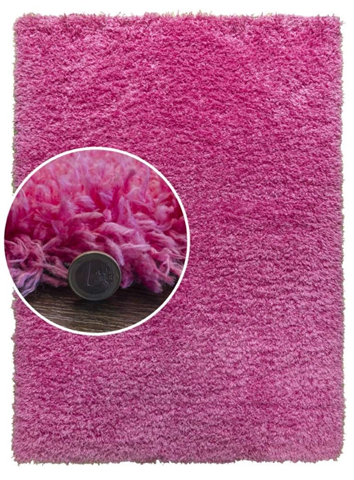 Pink Shaggy Rug - Lavish