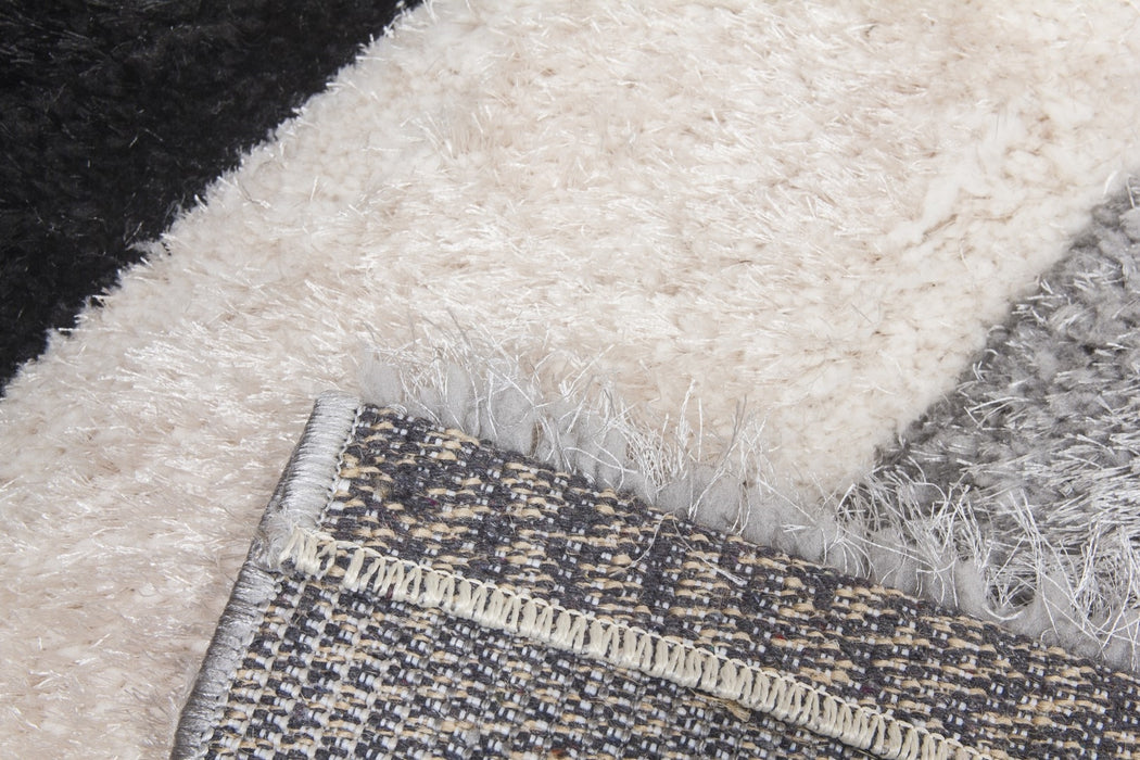 Luxus Cascade - 3D Shaggy Rug - Grey