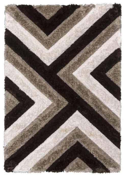 Luxus Cascade - 3D Shaggy Rug - Beige