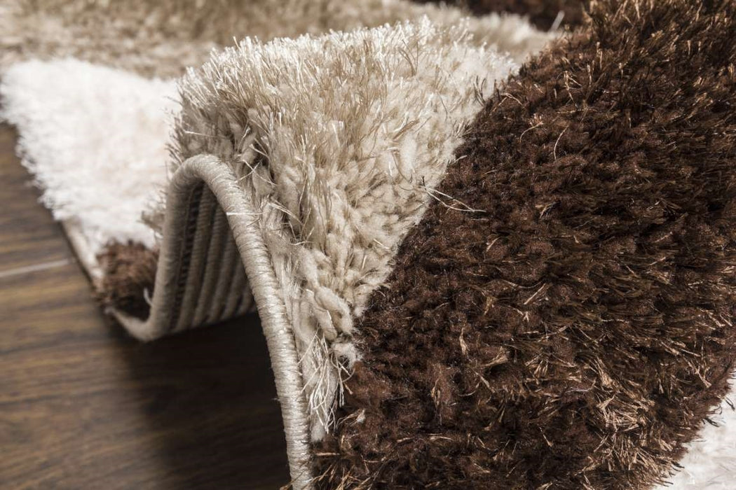 Luxus Cascade - 3D Shaggy Rug - Beige