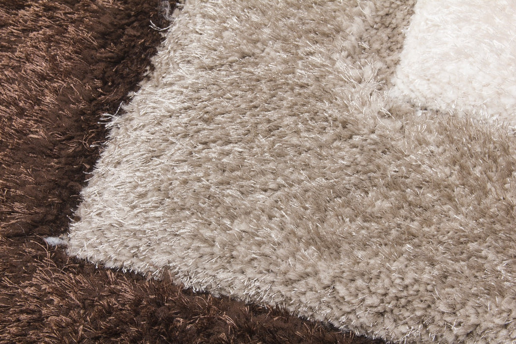 Luxus Cascade - 3D Shaggy Rug - Beige