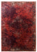 Burgundy Red Distressed Rug - Vintage Classic