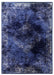 Navy Blue Distressed Rug - Vintage Classic