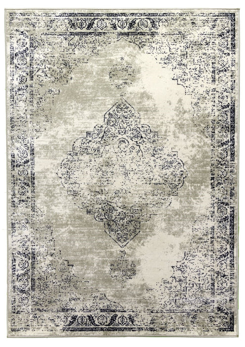 Beige Distressed Rug - Vintage Classic