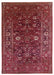 Burgundy Red Distressed Rug - Vintage Timeless