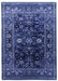 Navy Blue Distressed Rug - Vintage Timeless