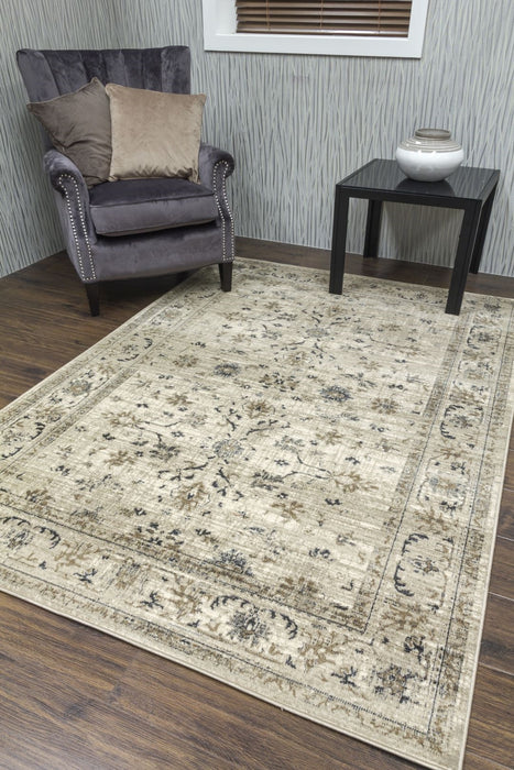 Beige Distressed Rug - Vintage Timeless