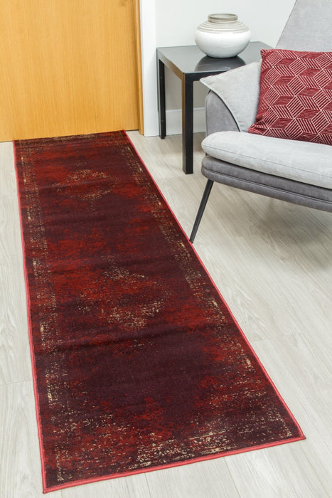 Vintage Classic Runner Rug - Burgandy