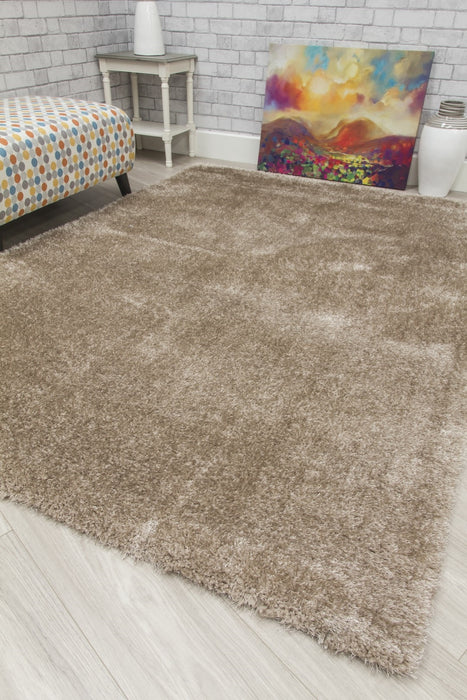 Beige Shaggy Rug - Plush