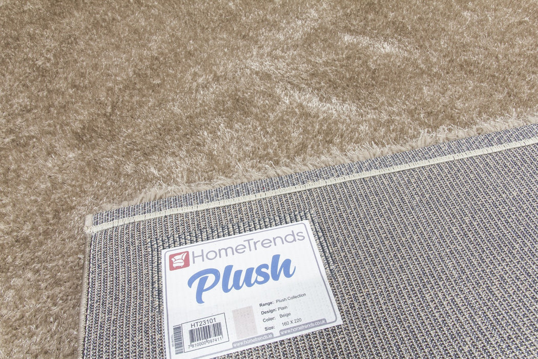 Beige Shaggy Rug - Plush