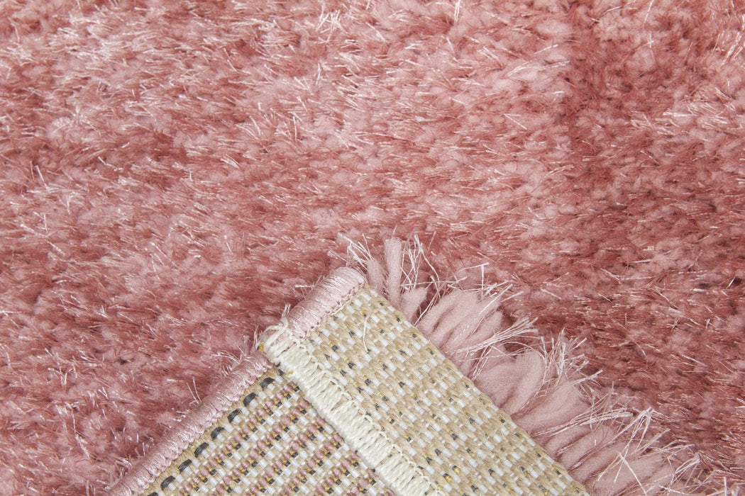 Blush Pink Shaggy Rug - Plush