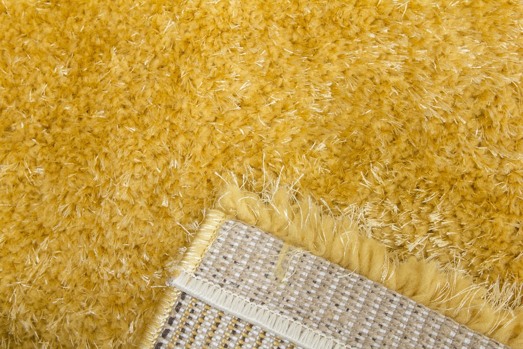 Yellow Shaggy Rug - Plush