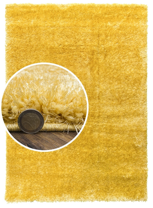 Yellow Shaggy Rug - Plush