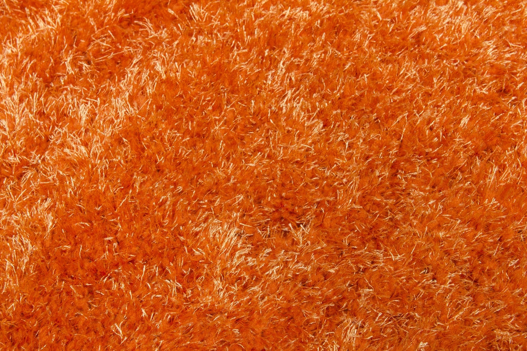 Orange Shaggy Rug - Plush
