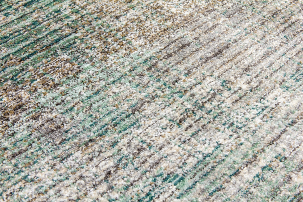 Green Abstract Rug - Mystique Bohemian