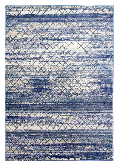 Blue Abstract Rug - Mystique Tetra
