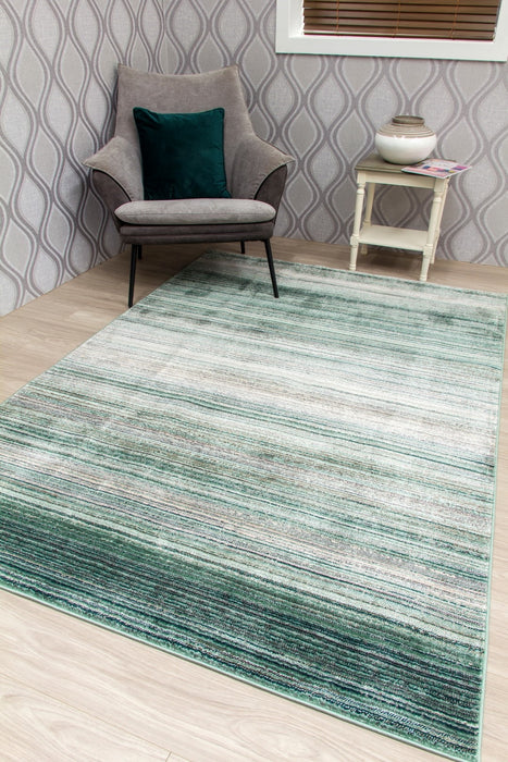 Green Stripes Rug - Mystique Linea