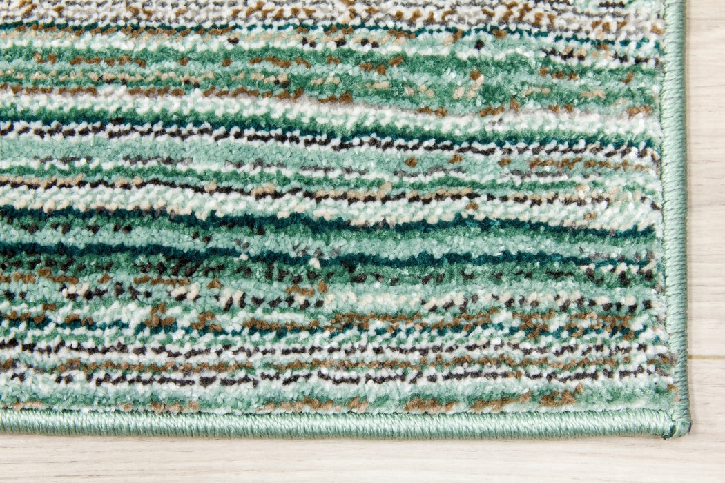 Green Stripes Rug - Mystique Linea