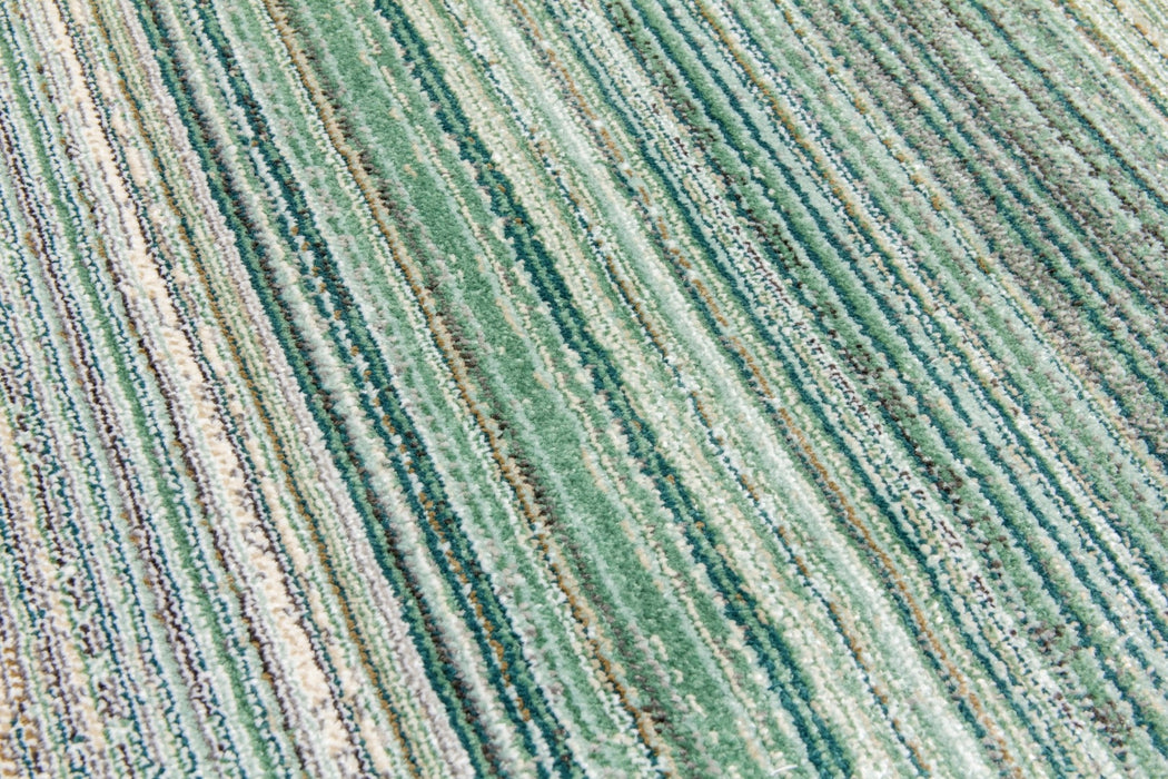 Green Stripes Rug - Mystique Linea