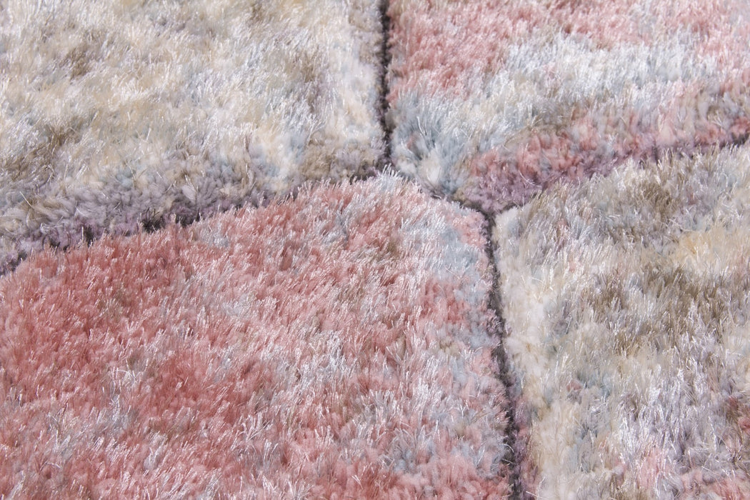 Passion Causeway - 3D Shaggy Rug - Multicolour