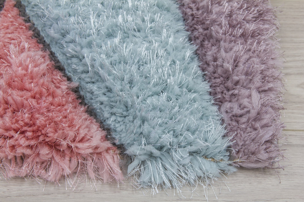 Passion Bloom - 3D Shaggy Rug - Multicolour