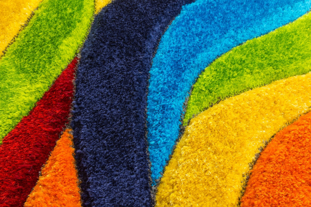 Paradise Tropic - 3D Shaggy Rug - Multicolour
