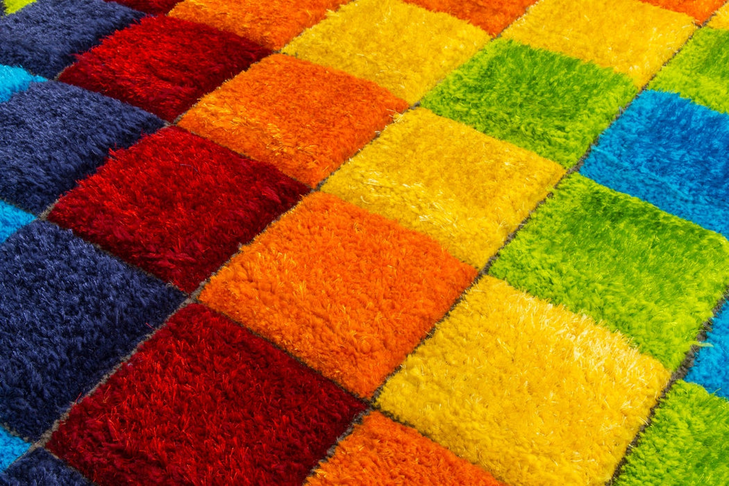 Paradise Mosaic - 3D Shaggy Rug - Multicolour