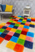 Multicolour 3D Shaggy Rug - Doodle Targets