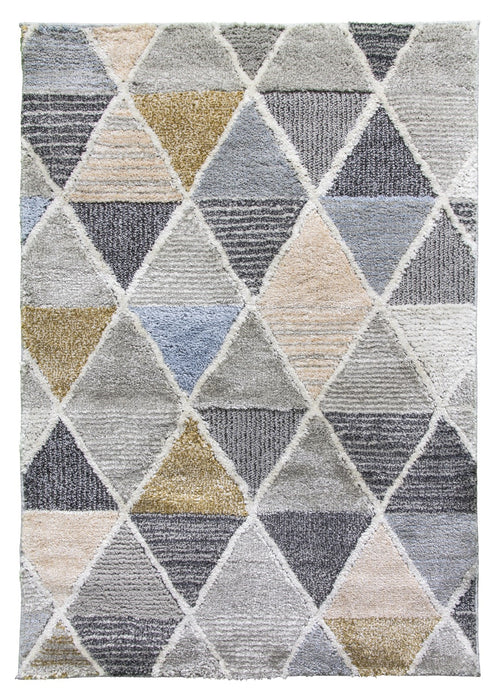 Multicoloured Triangles Geometric Rug - Lindos