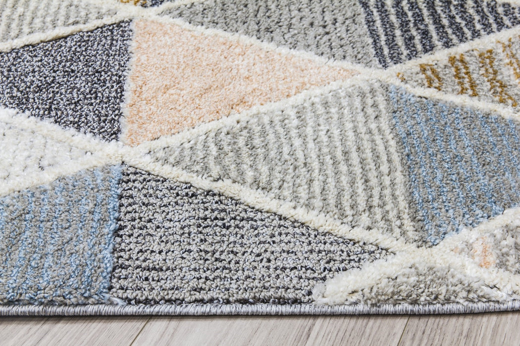 Multicoloured Triangles Geometric Rug - Lindos