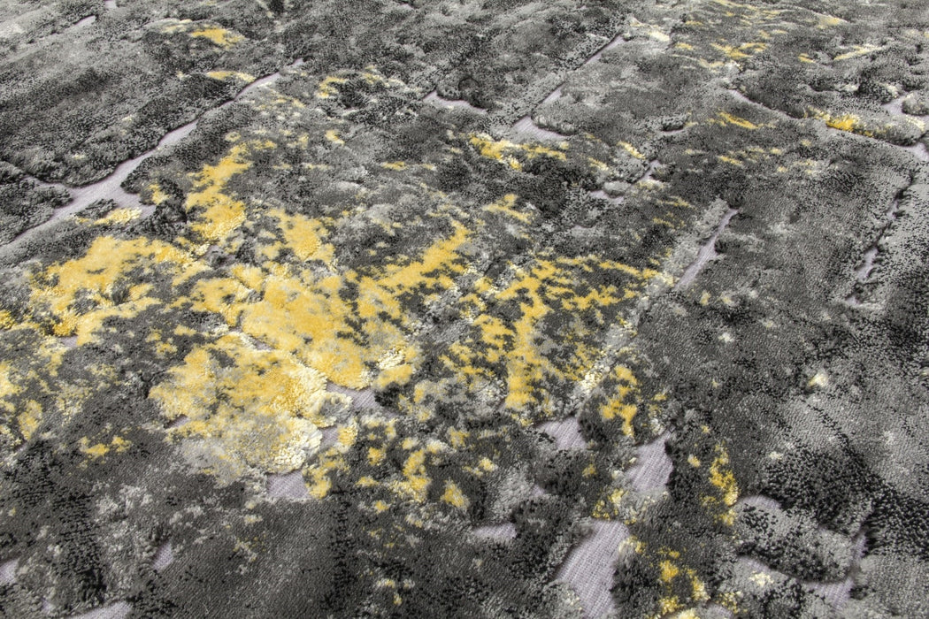 Yellow Grey Abstract Rug - Bellini Mirage