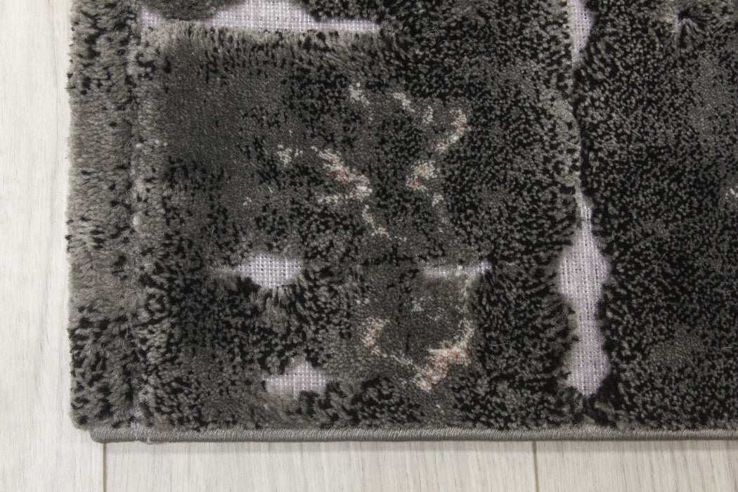 Pink Grey Abstract Rug - Bellini Mirage