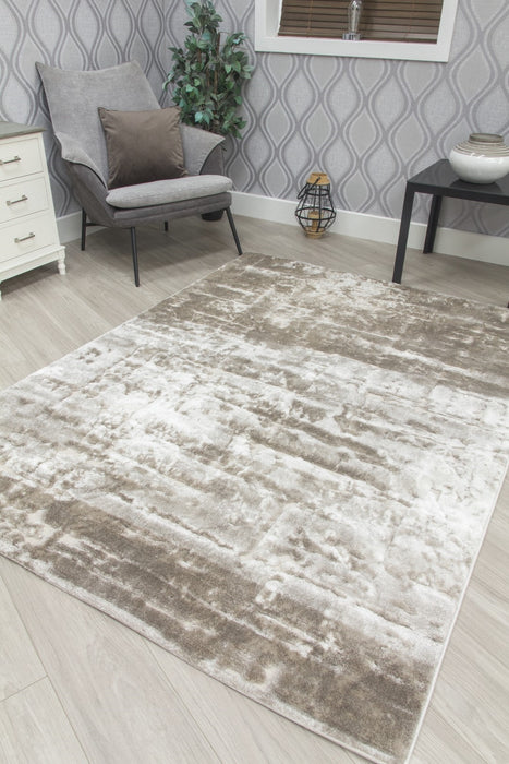 Taupe Beige Abstract Rug - Bellini Mirage