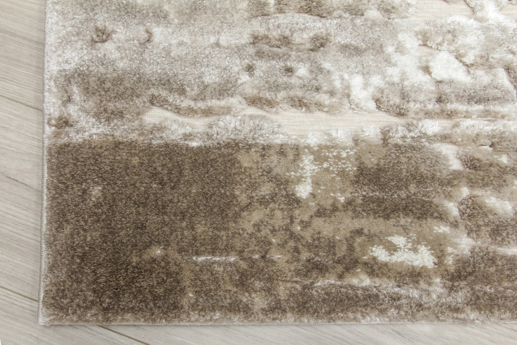 Taupe Beige Abstract Rug - Bellini Mirage