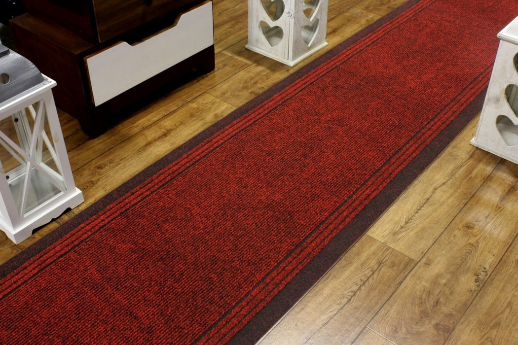 Sydney Cut-to-Measure Kitchen/Hall Mat - Red