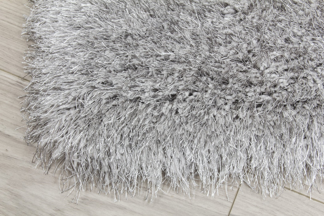 Grey Shaggy Rug - Bentley