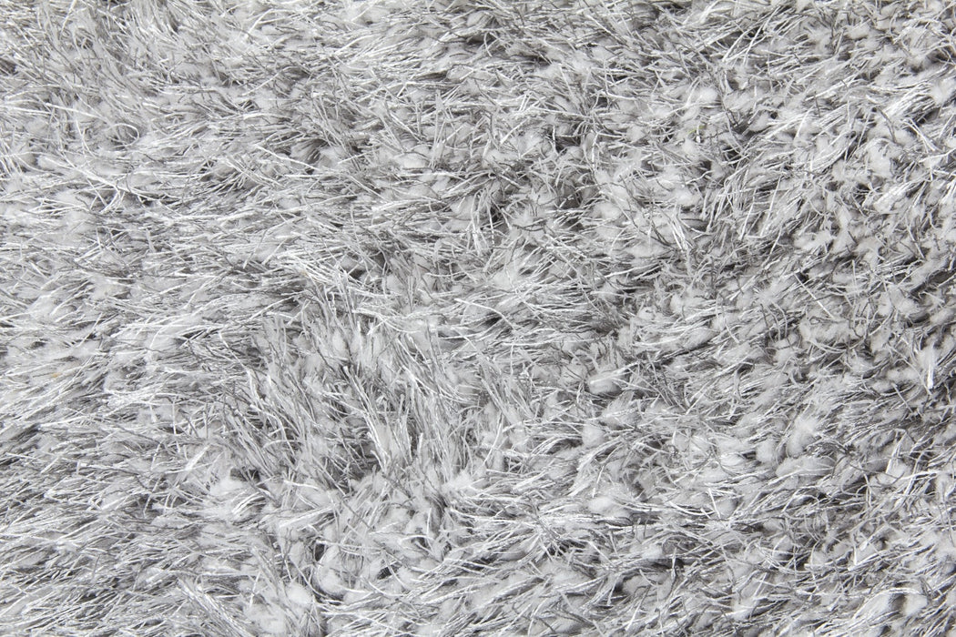 Grey Shaggy Rug - Bentley