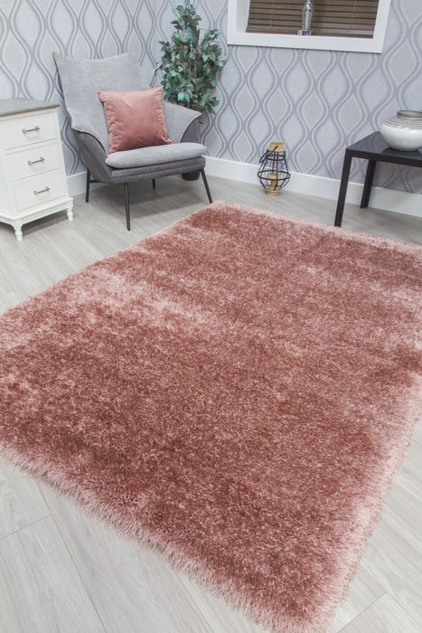 Pink Shaggy Rug - Bentley