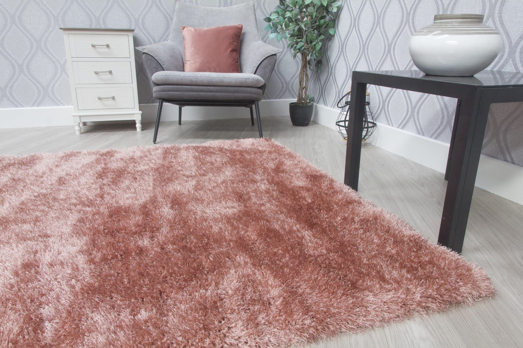 Pink Shaggy Rug - Bentley