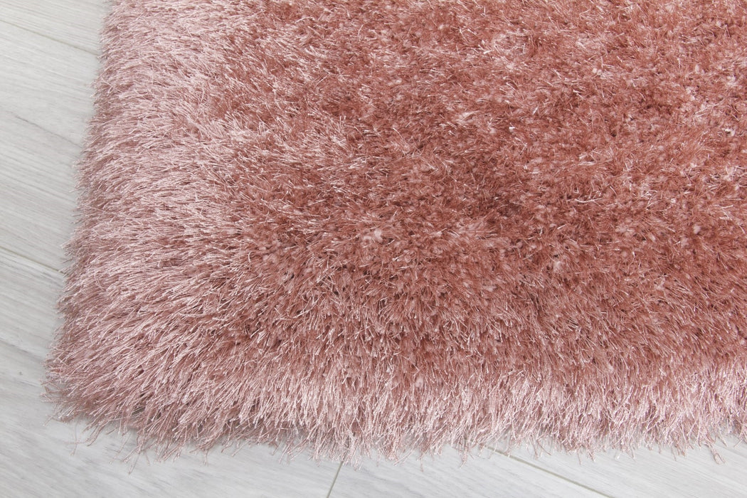 Pink Shaggy Rug - Bentley