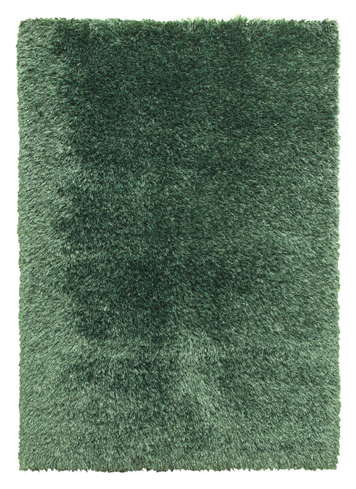 Green Shaggy Rug - Bentley