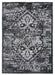 Antika Medallion Distressed Rug - Grey