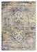 Antika Medallion Distressed Rug - Yellow