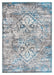 Antika Medallion Distressed Rug - Teal