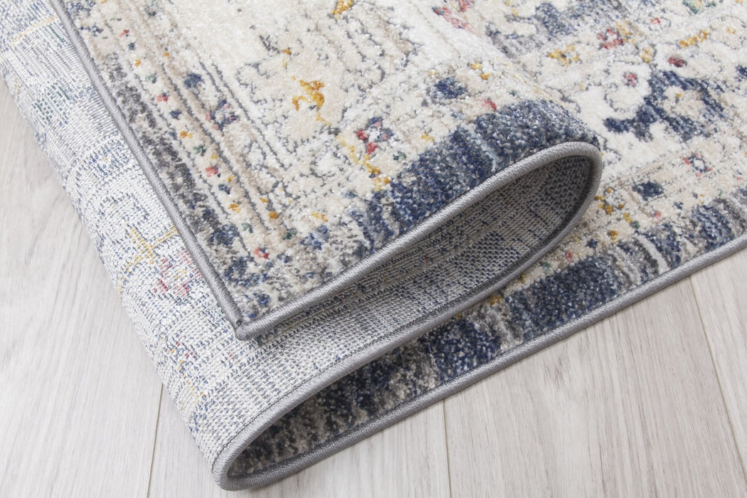 Grey Distressed Rug - Boho Vesta