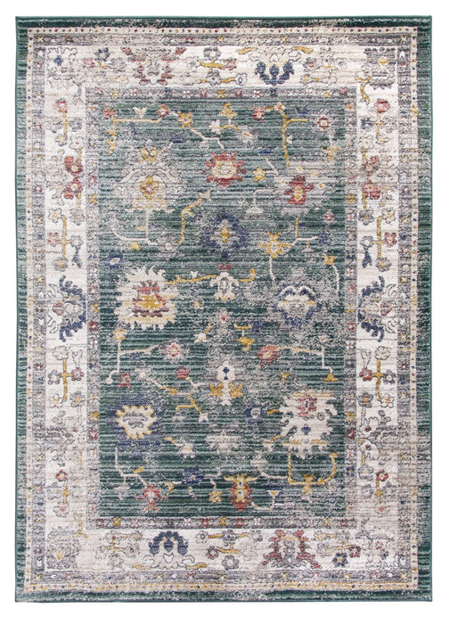 Green Distressed Rug - Boho Vesta